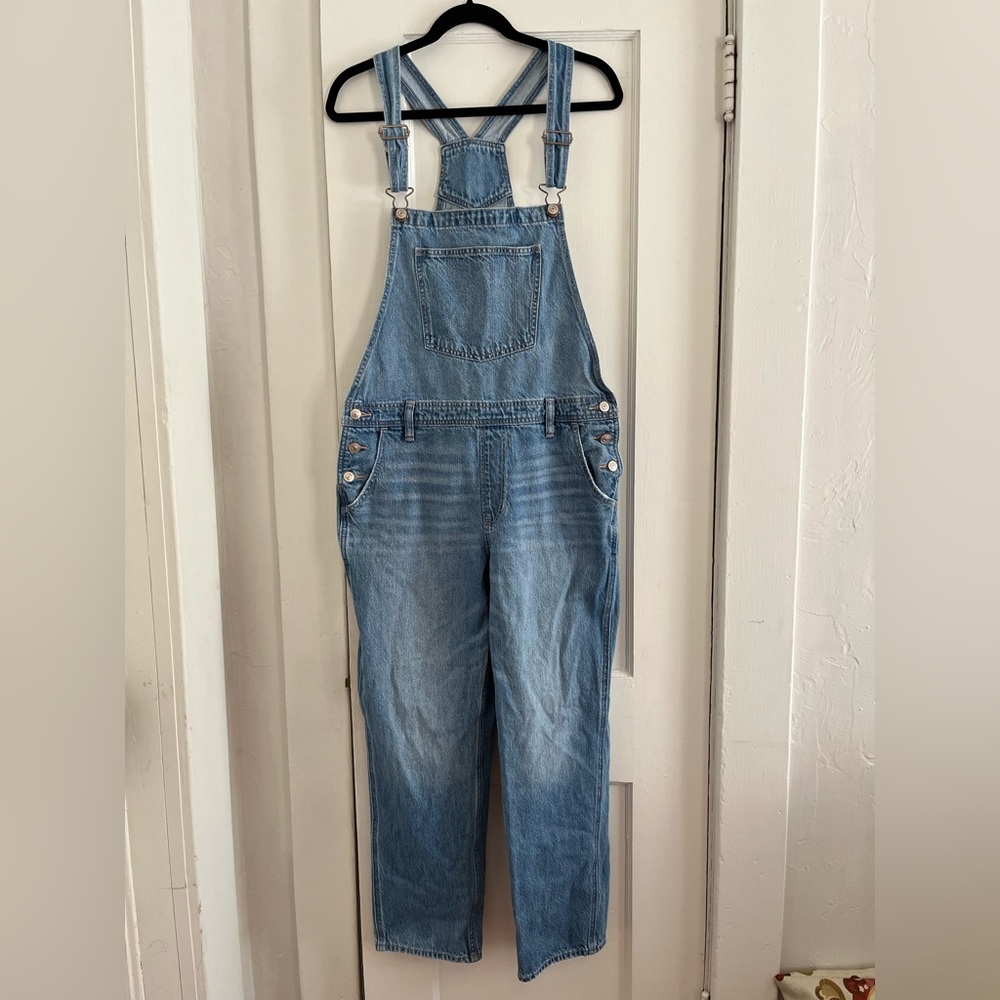 American Eagle Outfitters Classic Blue Denim Overalls